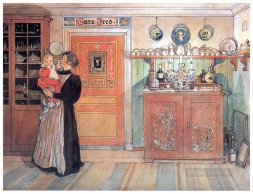  Navidad Arte - Entre Navidad y Nuevo Año 1896 Carl Larsson